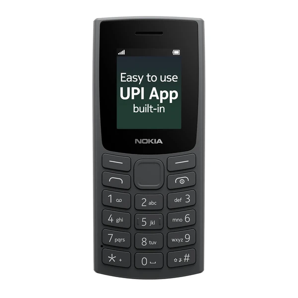 Nokia 105 Dual SIM, Keypad Mobile Phone with Wireless FM Radio (Charcoal)